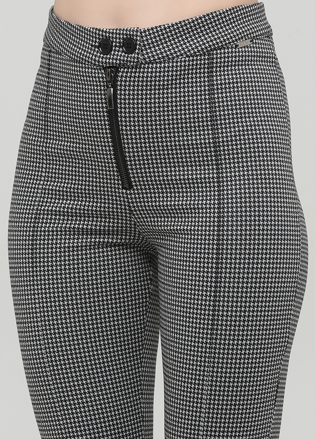 Черно-белые кэжуал демисезонные клеш брюки PDK