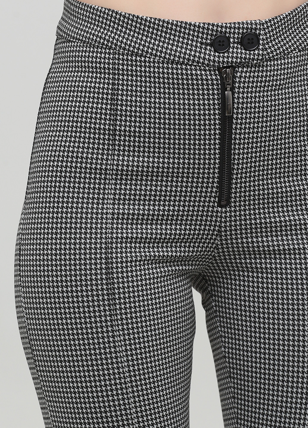 Черно-белые кэжуал демисезонные клеш брюки PDK