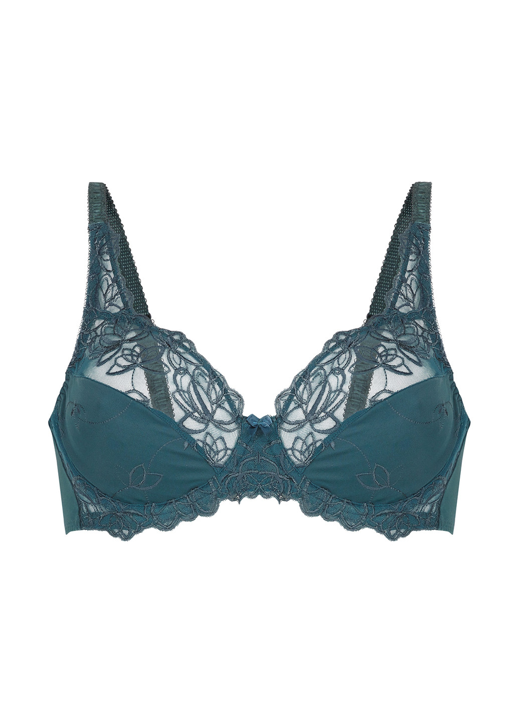 Темно-бірюзовий бюстгальтер Hunkemoller з кісточками поліамід