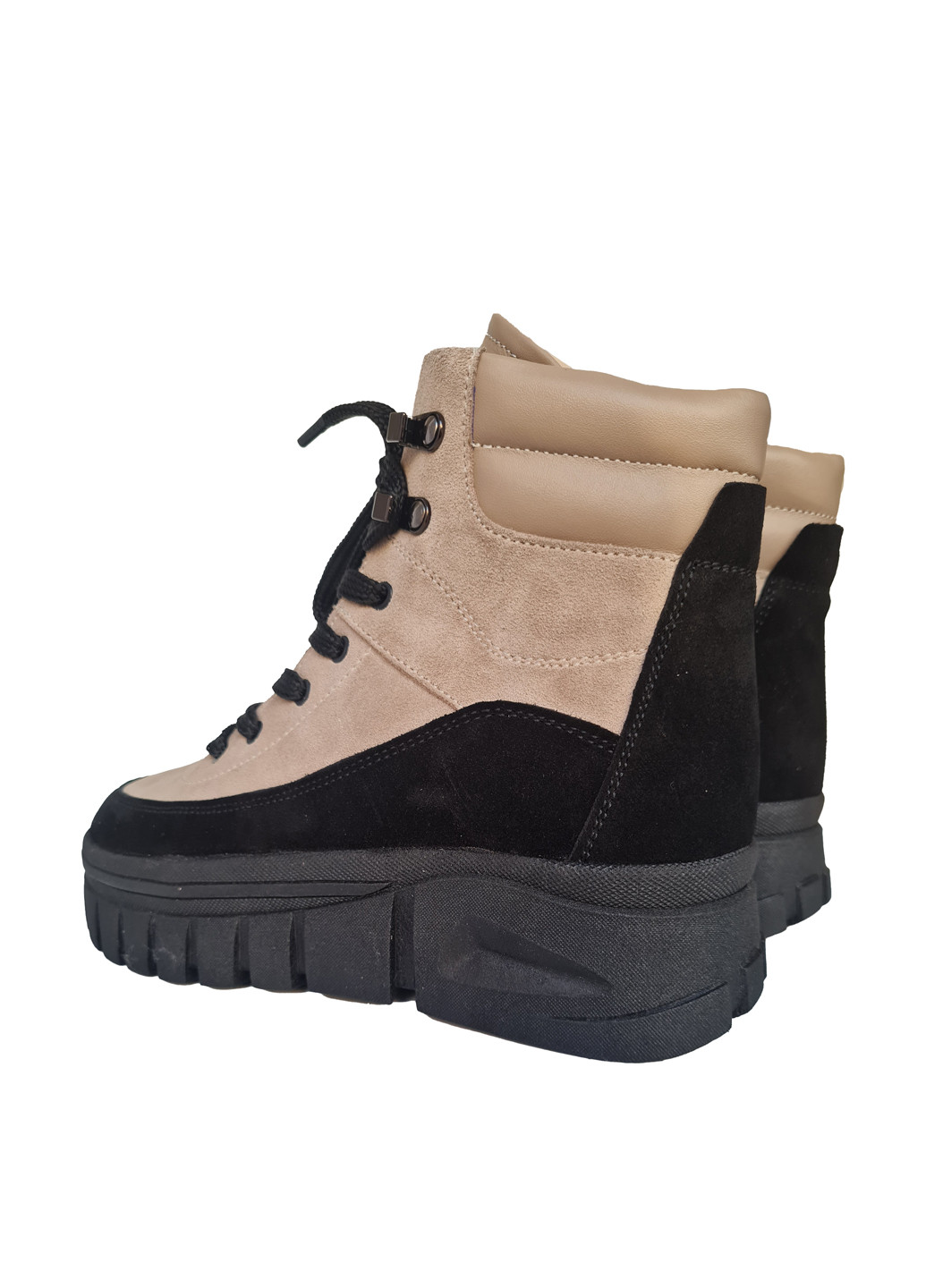 Зимние ботинки Benz люверсы из натуральной замши