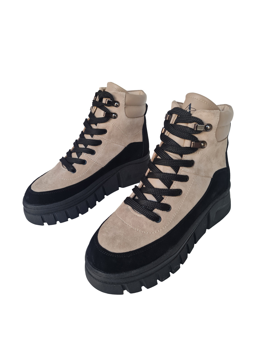 Зимние ботинки Benz люверсы из натуральной замши