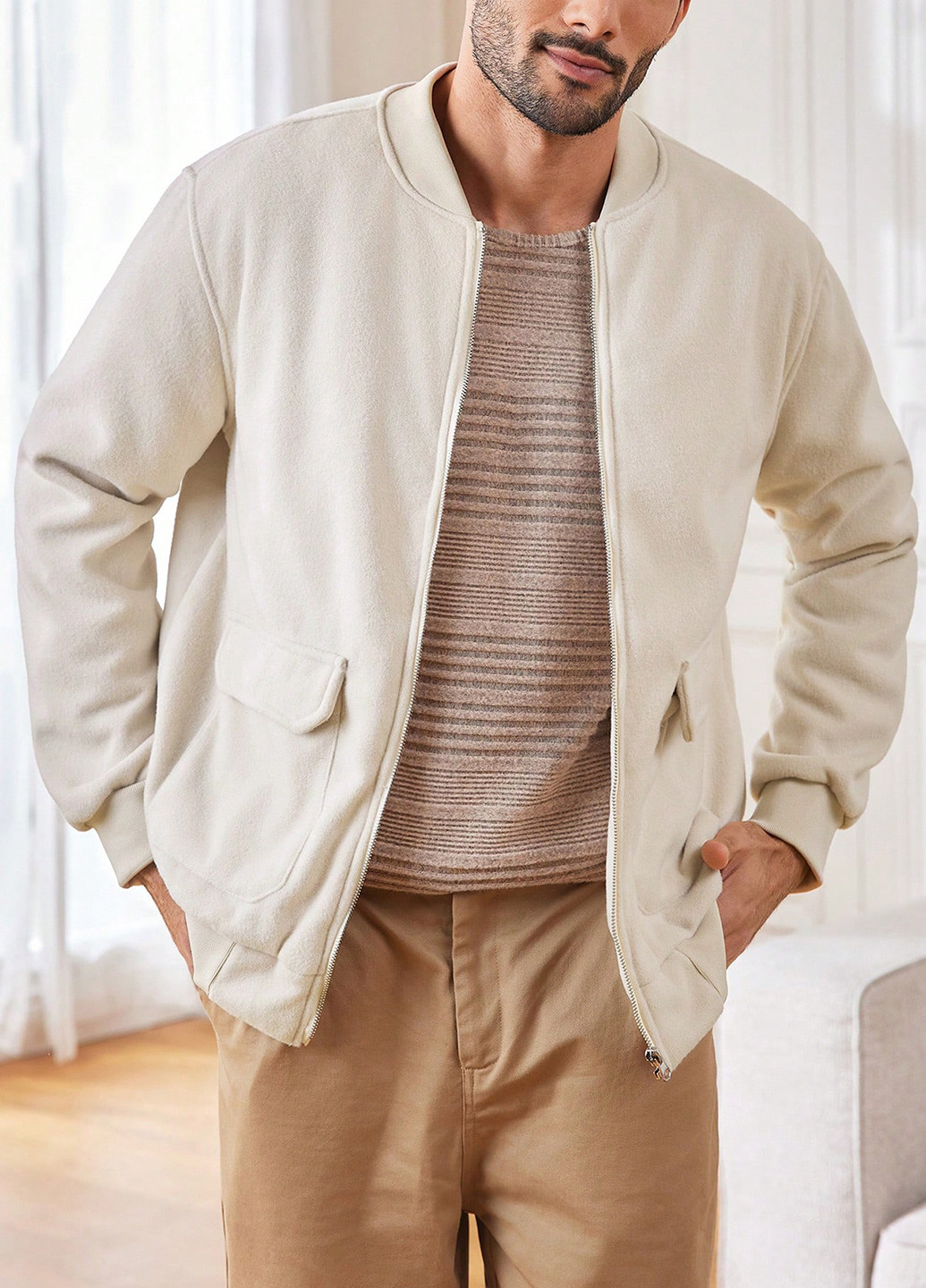 Бомбер SHEIN на блискавці (340109172)