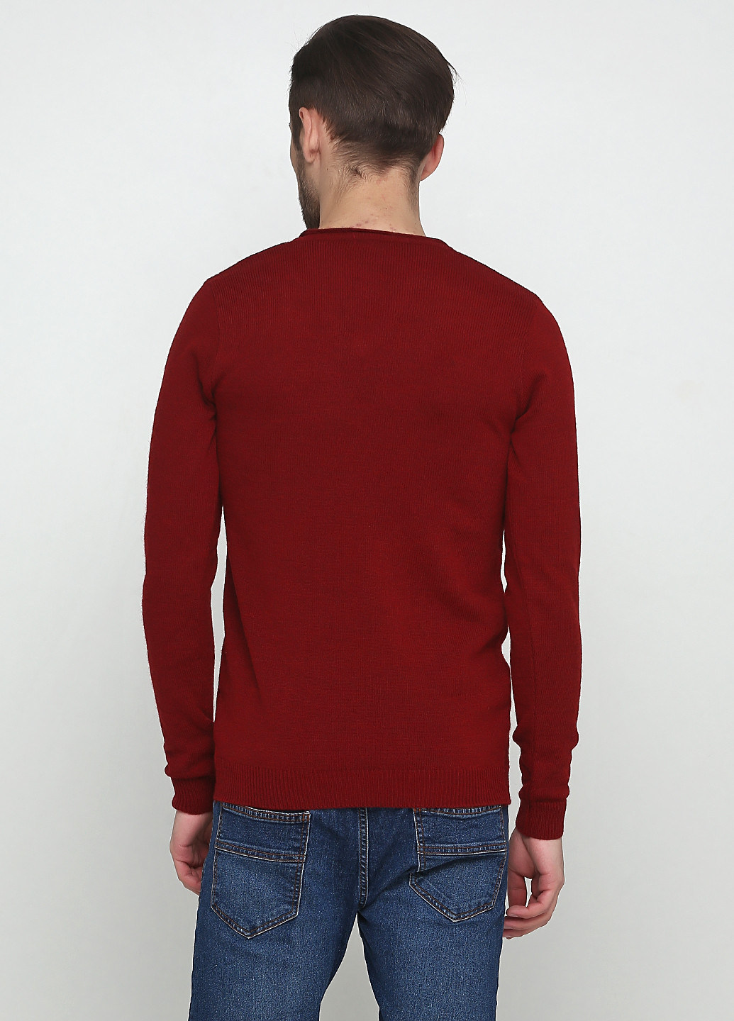 Бордовый зимний пуловер пуловер Xagon Man