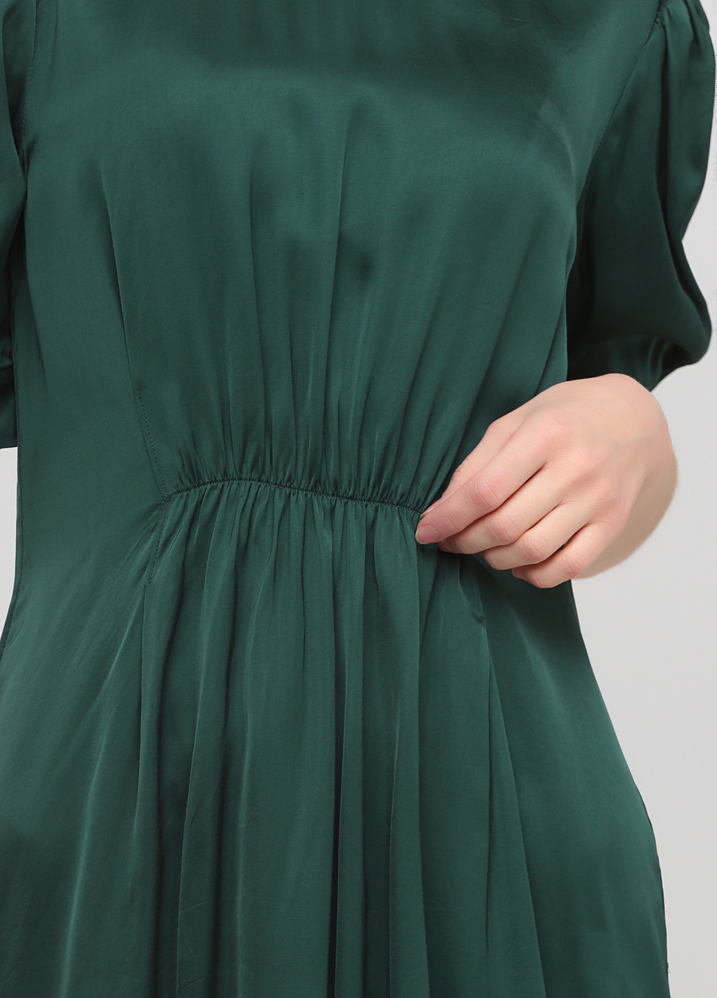 Темно-зеленое кэжуал платье клеш & Other Stories однотонное