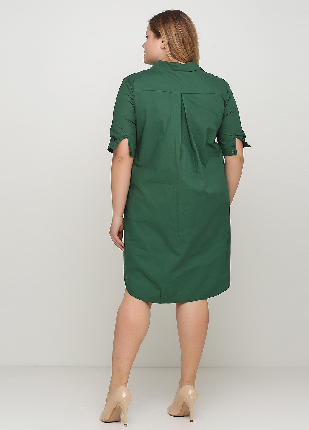 Зеленое кэжуал платье Stella Milani с рисунком
