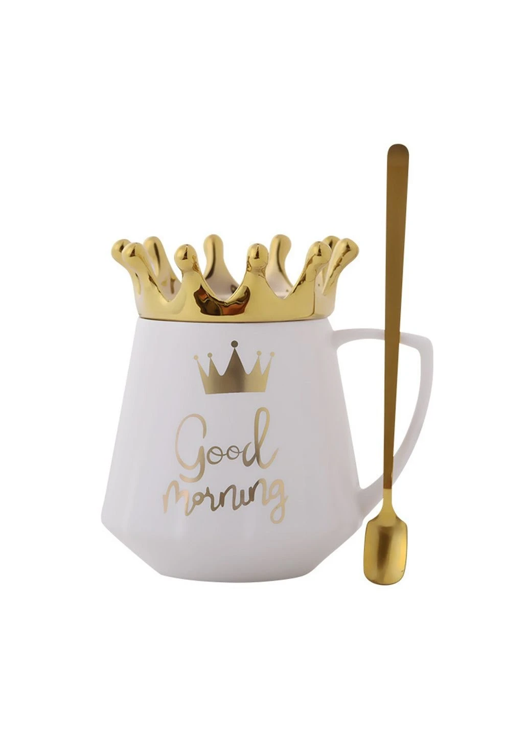 Кружка з кришкою Good morning 6821 350 мл No Brand (253613854)