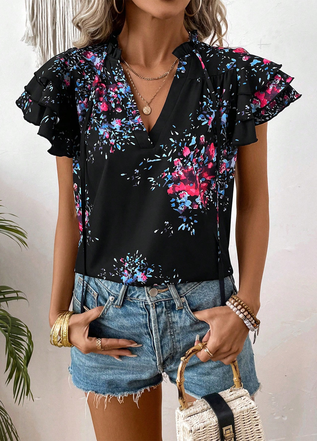 Комбінована блуза SHEIN