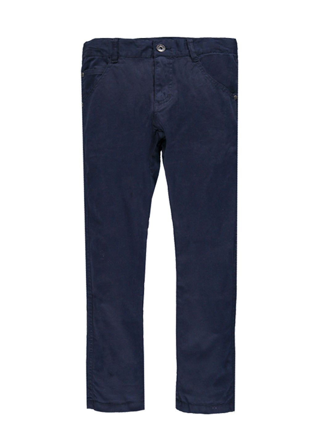 Синие кэжуал демисезонные брюки прямые MEK