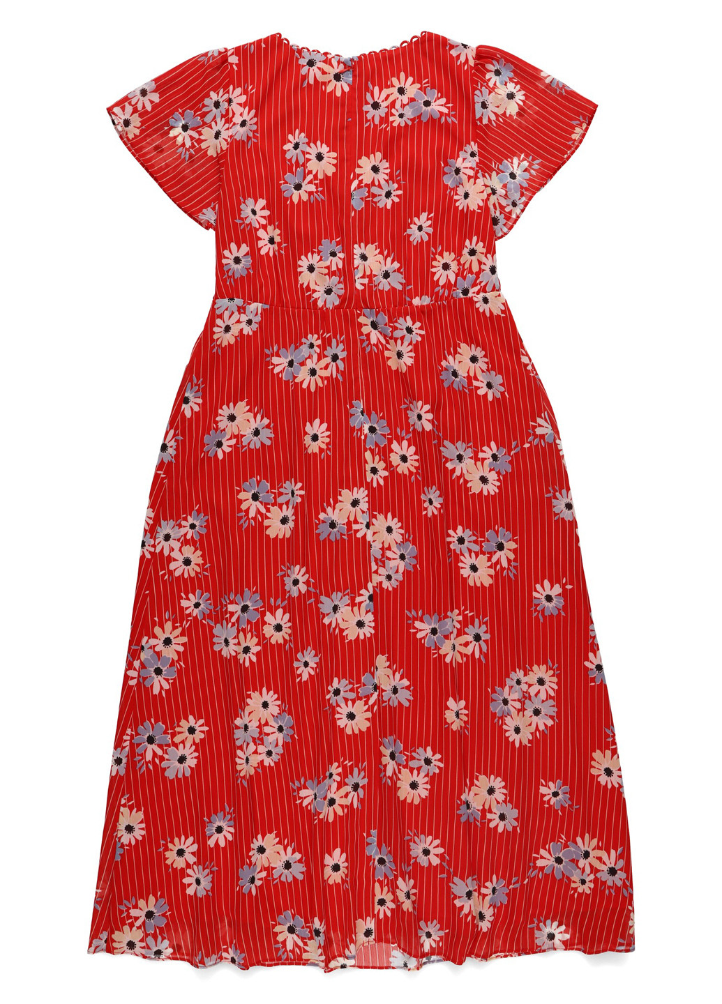 Красное кэжуал платье Madewell с цветочным принтом