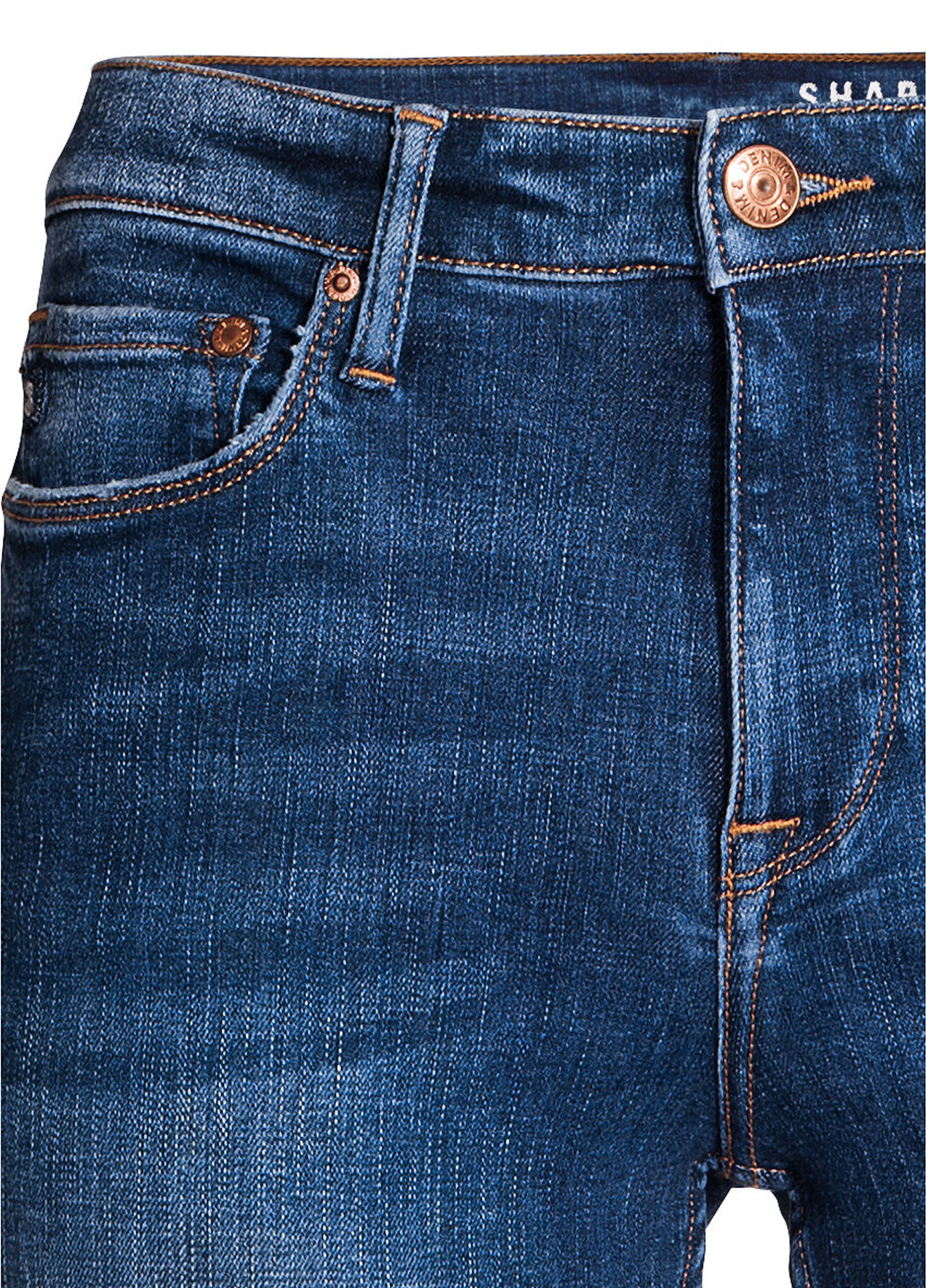 Темно-синие демисезонные джинсы H&M