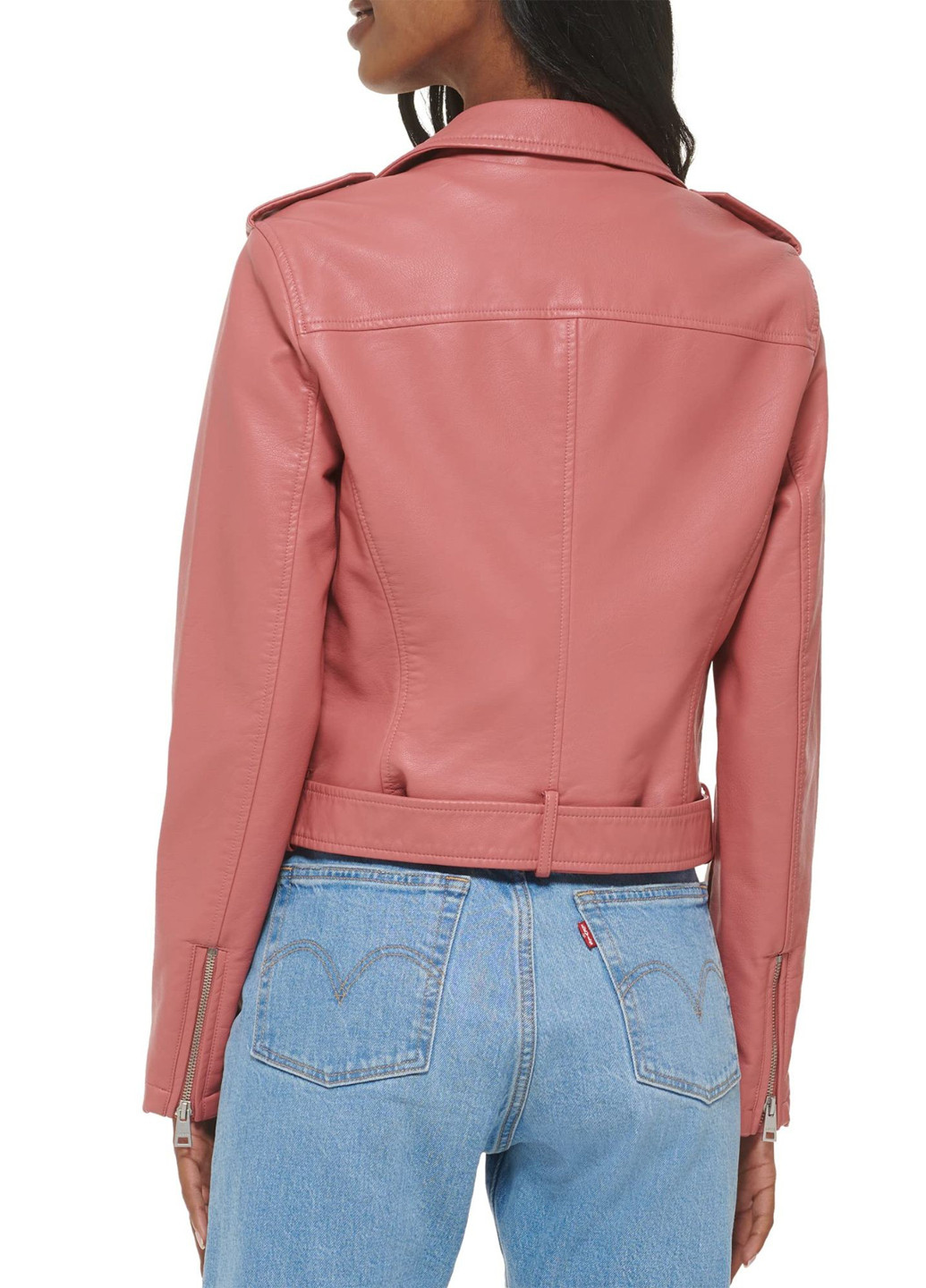 Розовая демисезонная куртка косуха Levi's