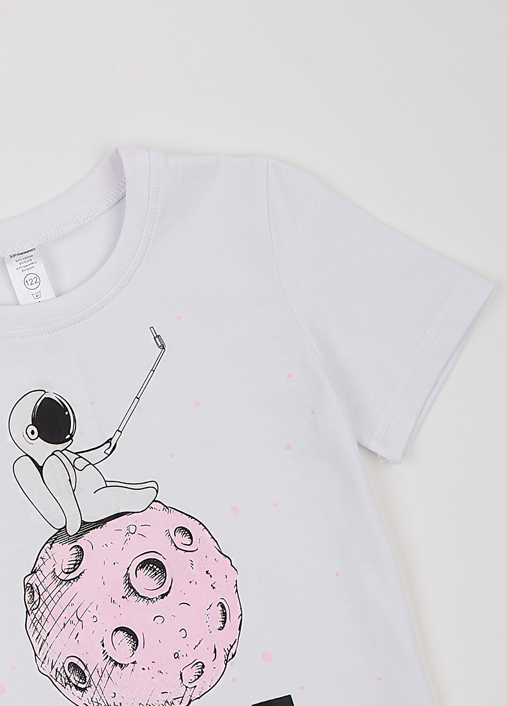 Белая летняя футболка Garnamama