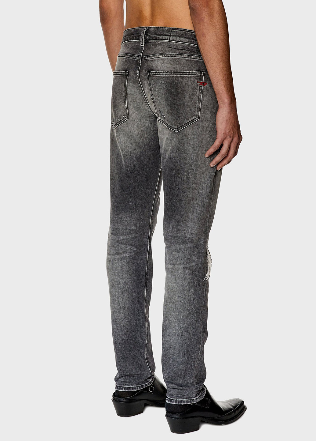 Серые демисезонные регюлар фит джинсы Diesel