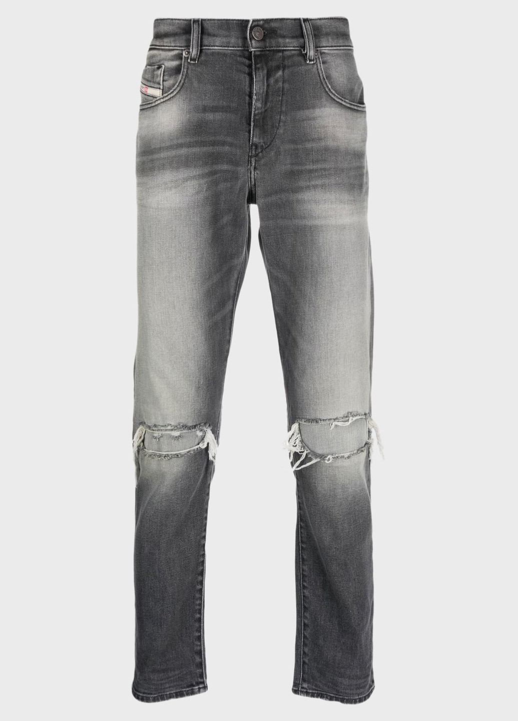 Серые демисезонные регюлар фит джинсы Diesel