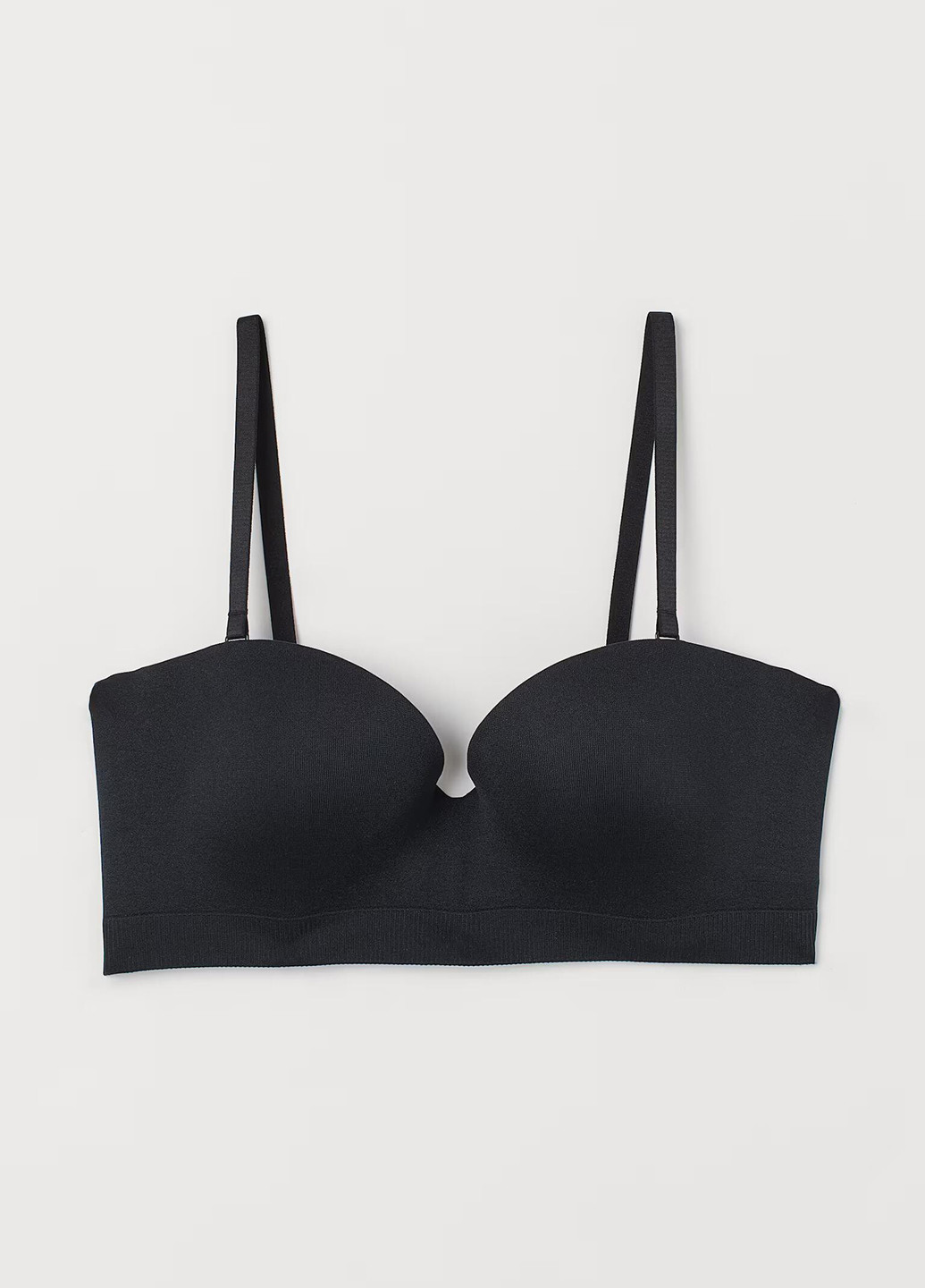 Чёрный балконет бюстгалтер H&M с косточками полиамид