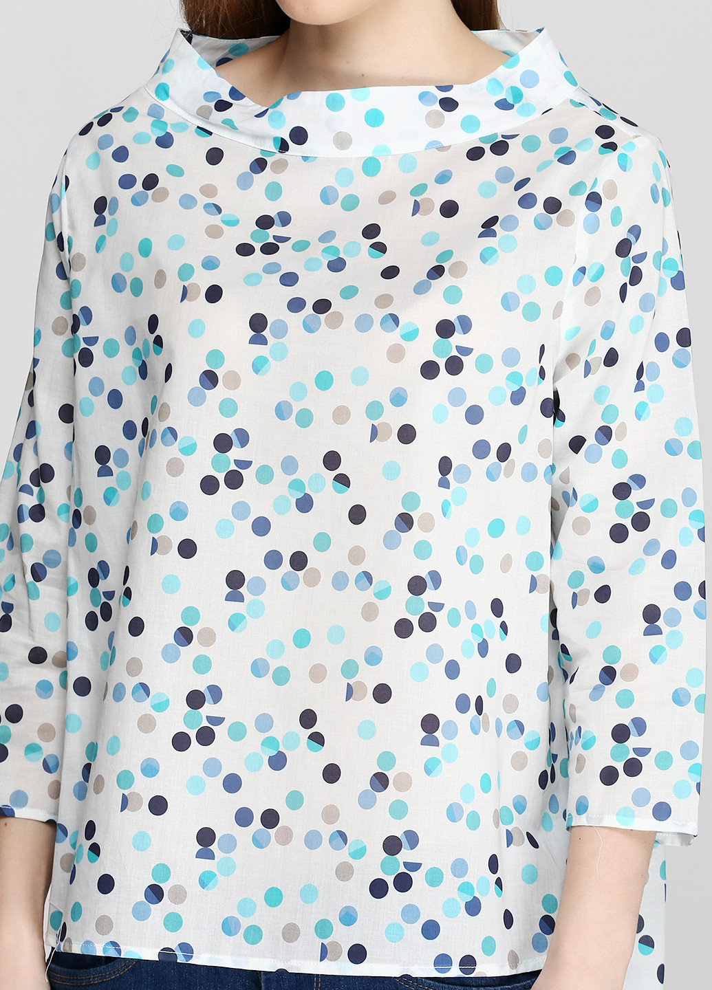 Голубая демисезонная блуза ZANETTI 1965