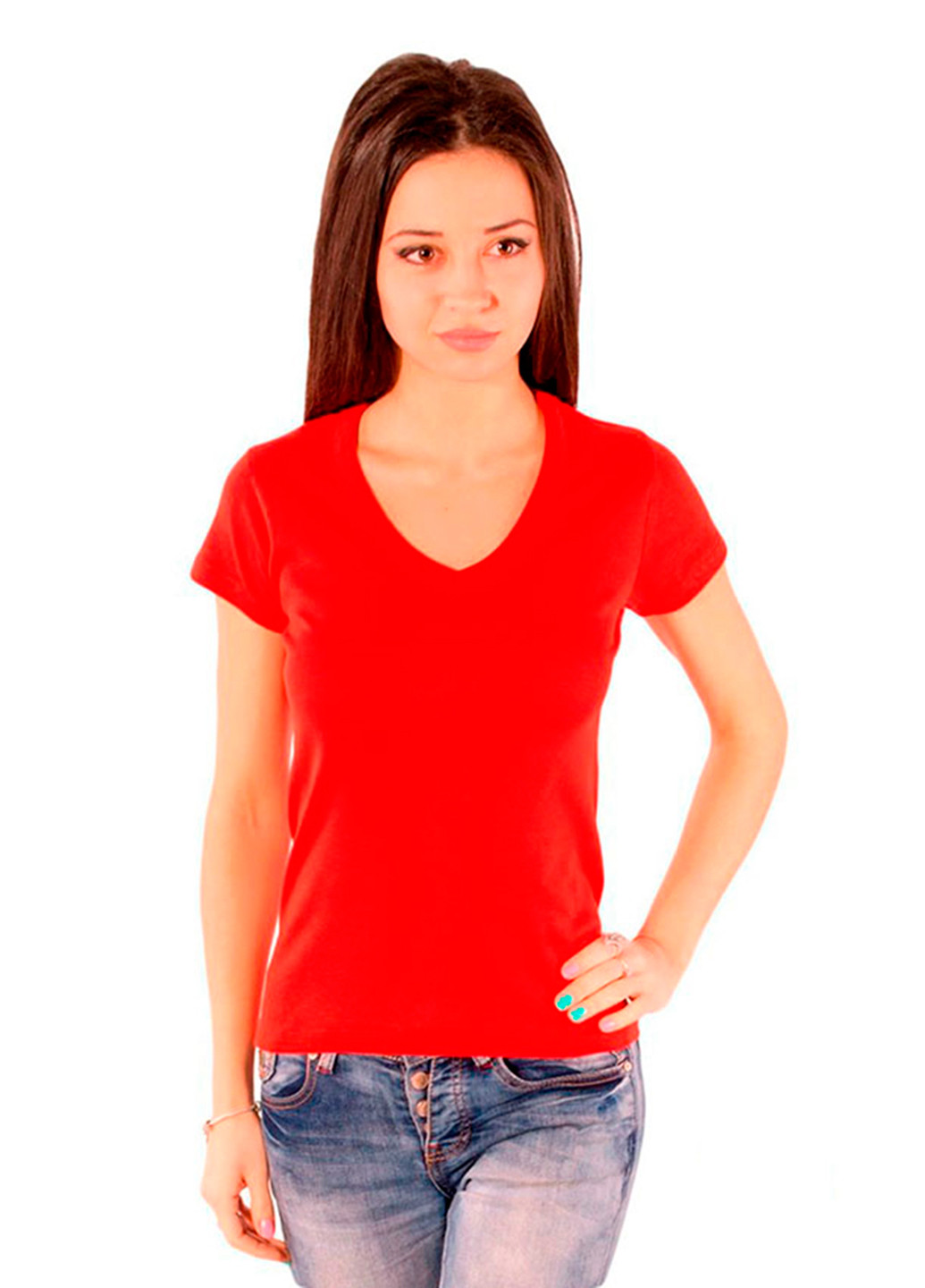 Червона літня футболка Наталюкс