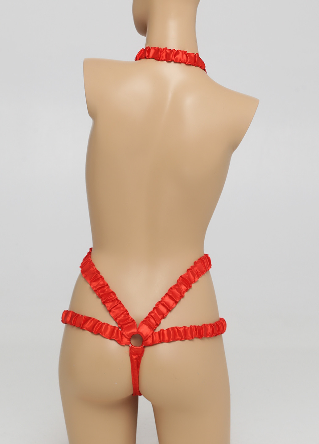 Красный демисезонный комплект (боди, накладки на грудь) Rone