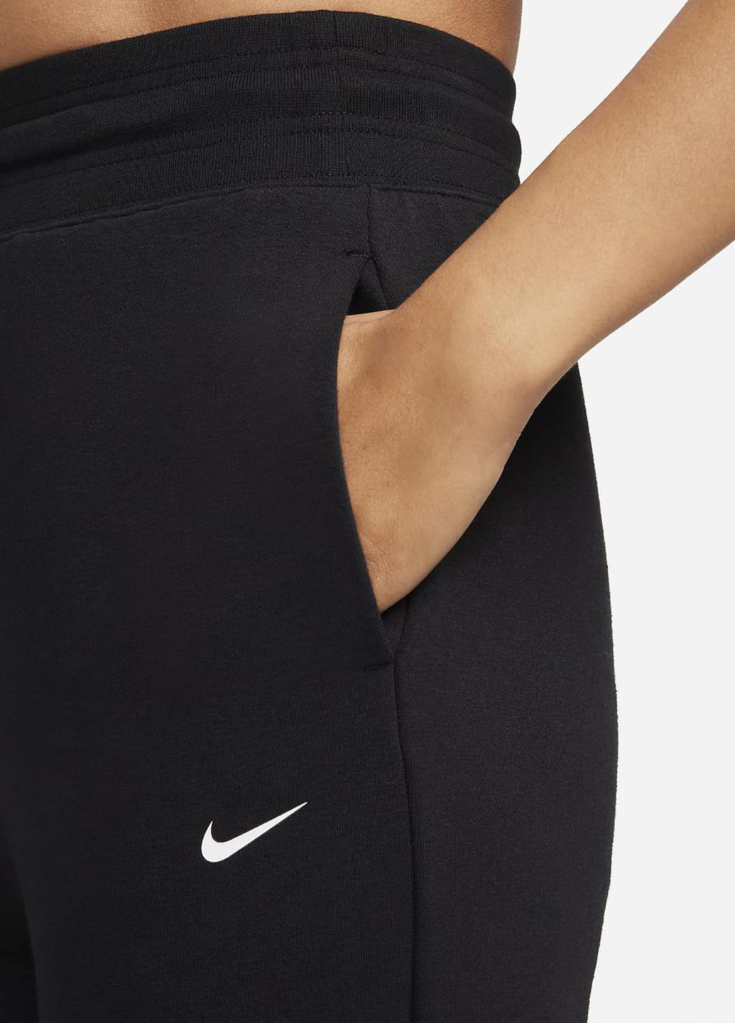 Штани FB5434-010 Nike Dri-FIT One High-Waisted 7/8 French Terry Joggers (321974958)