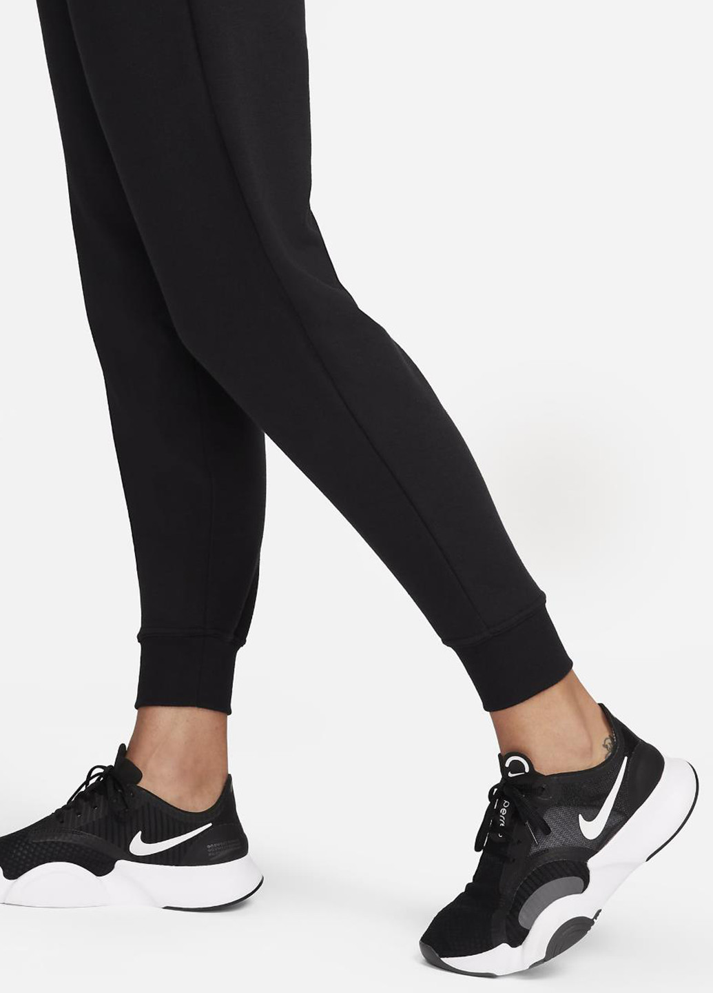 Штани FB5434-010 Nike Dri-FIT One High-Waisted 7/8 French Terry Joggers (321974958)