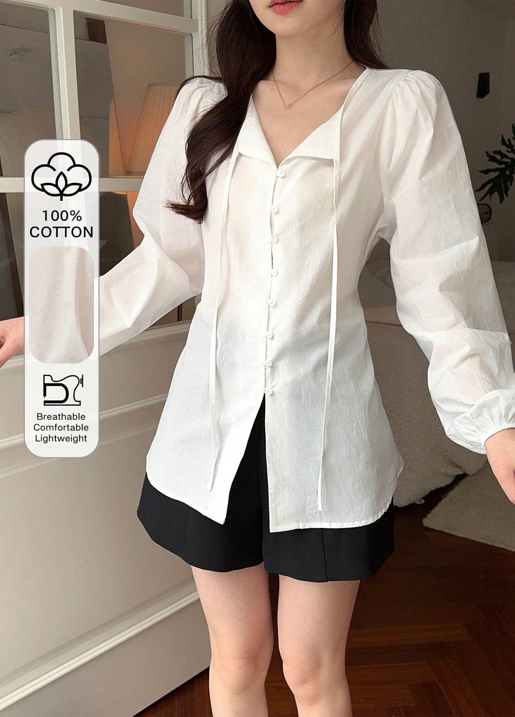 Біла блуза SHEIN