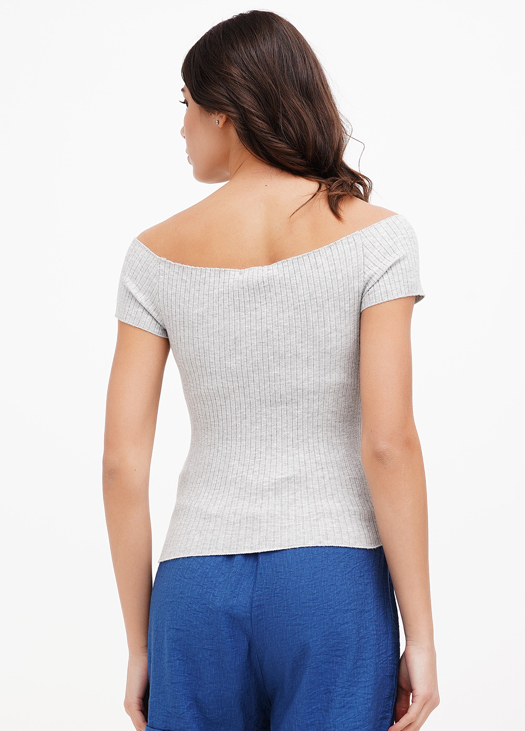 Светло-серая блуза Sassofono