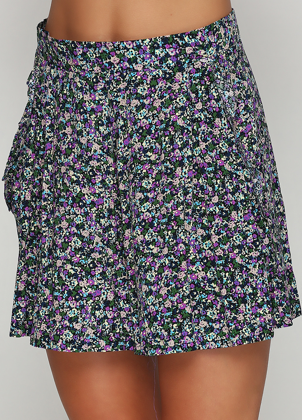 Юбка-шорты Lucca Couture цветочные комбинированные кэжуалы