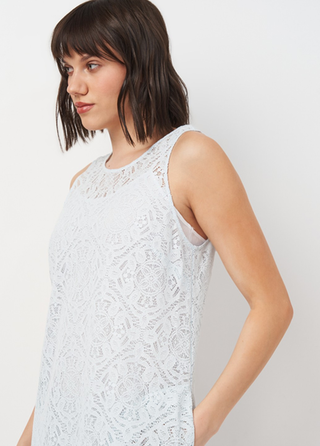 Світло-блакитна пляжна сукня а-силует Suavite однотонна