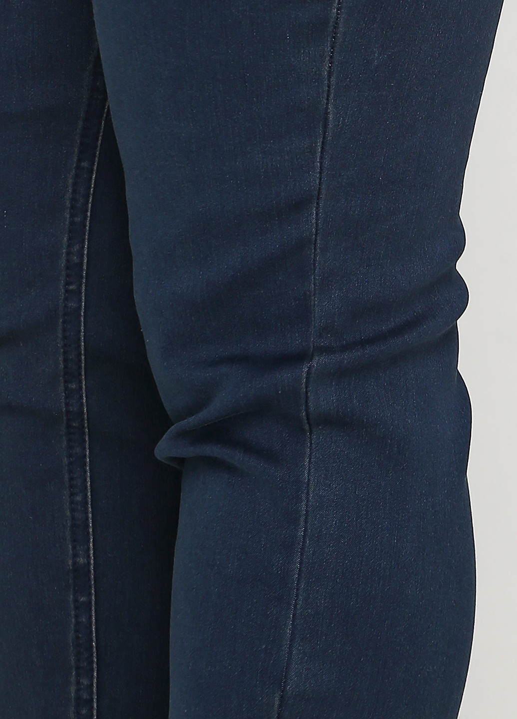 Джинси TU завужені однотонні темно-сині джинсові