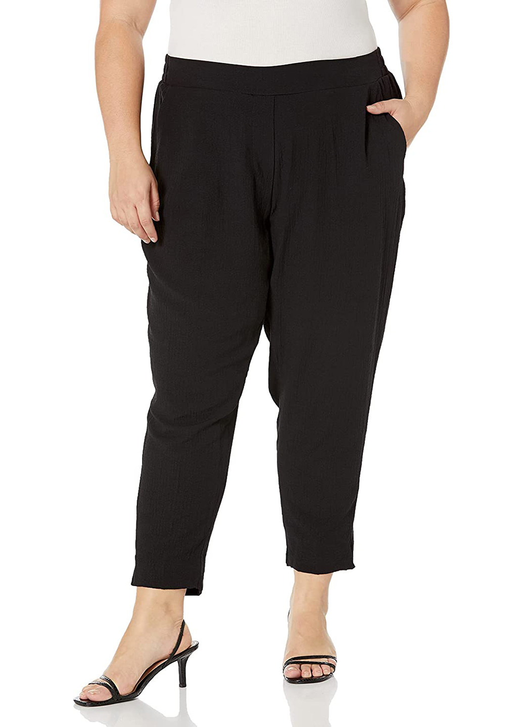Черные кэжуал демисезонные зауженные брюки Calvin Klein