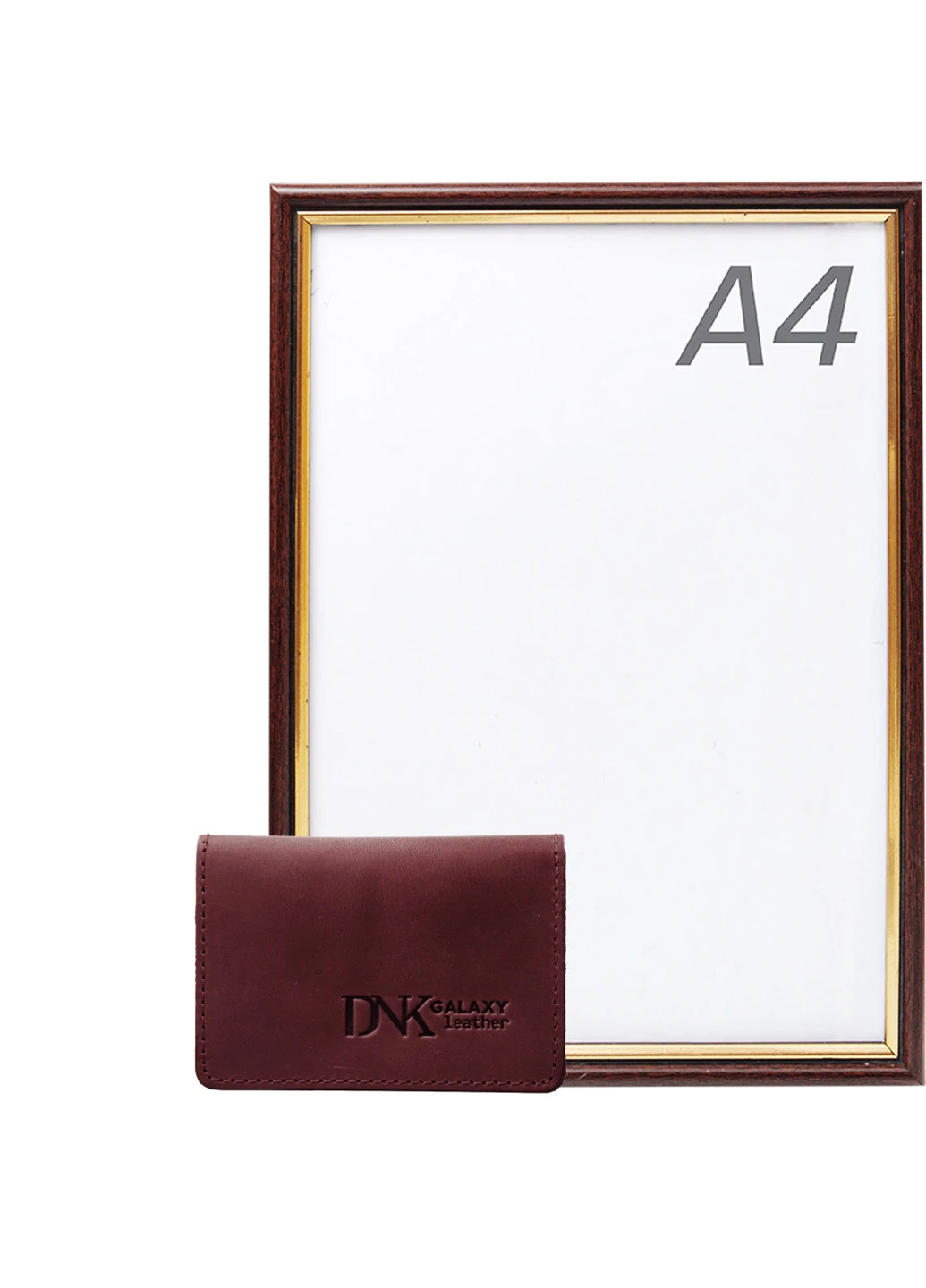 Женская кожаная обложка для ID-паспорта 6,5х9,5х5,5 см DNK Leather (212709375)