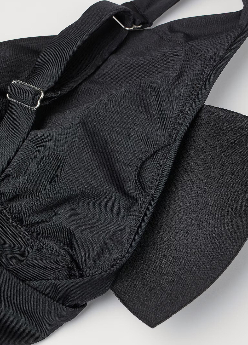 Черный летний купальник слитный H&M