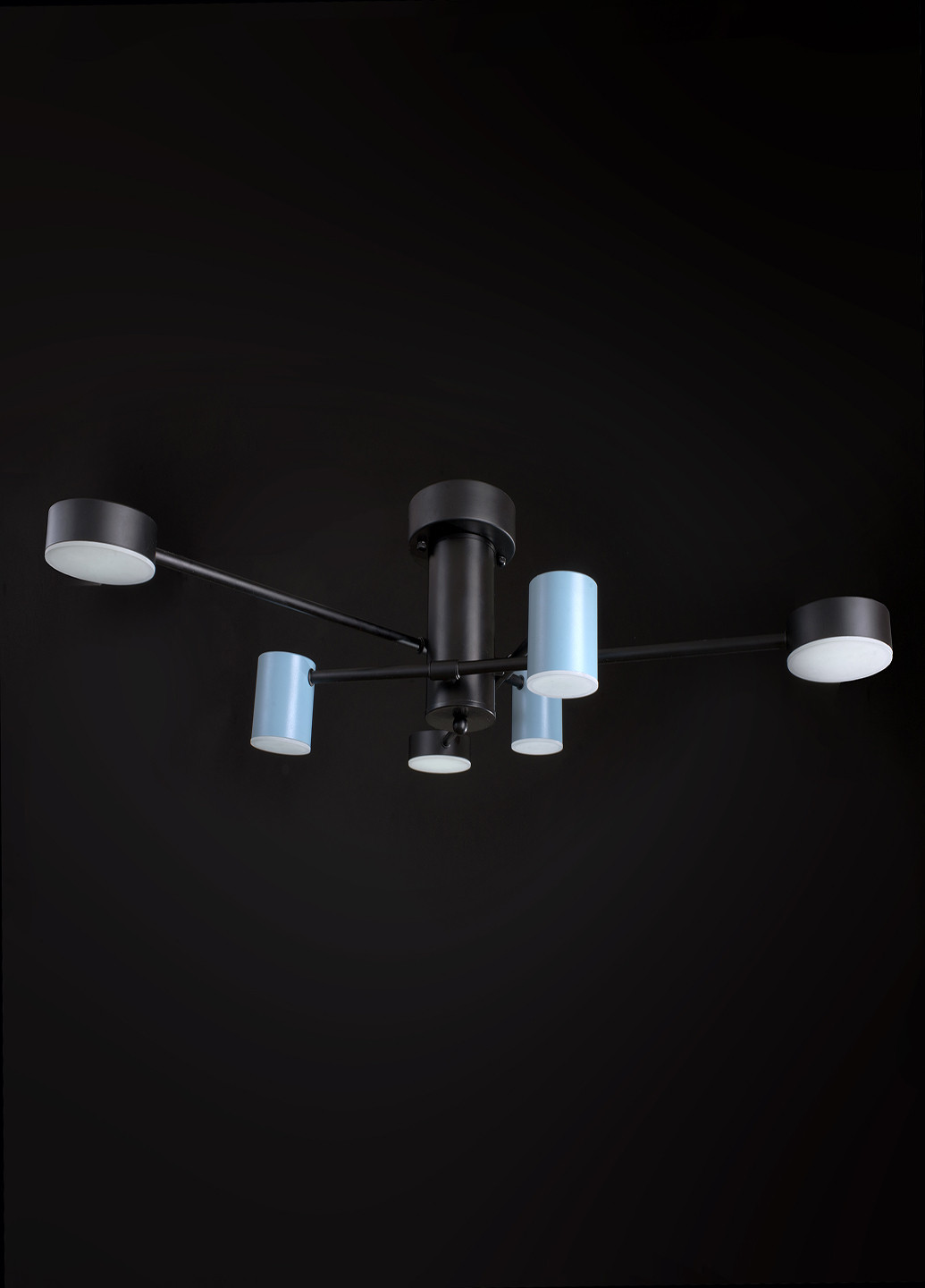 Светодиодная люстра BR-01 646C/6 LED 42W BK/BL Brille (251891802)