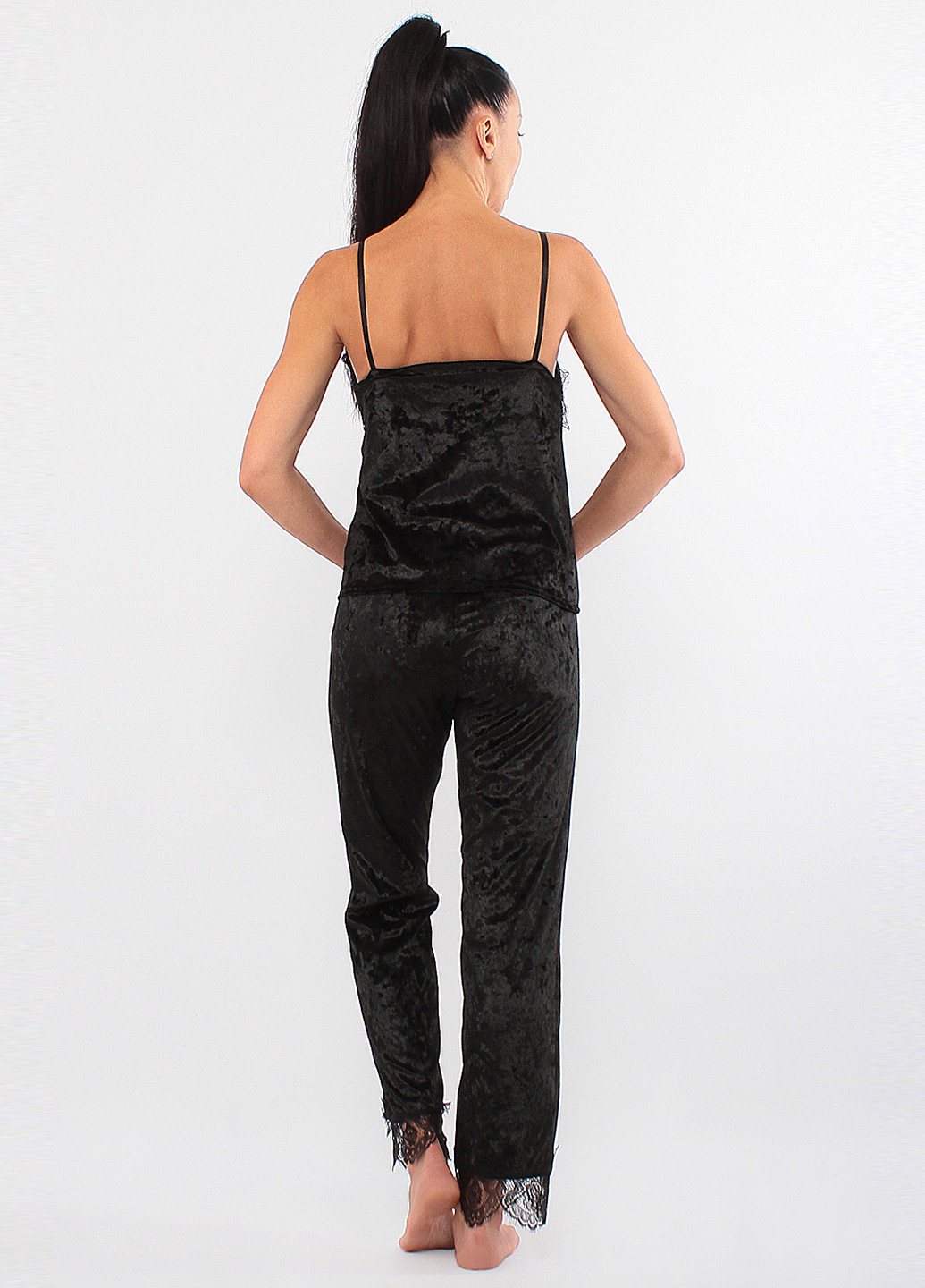 Ліловий демісезонний комплект (халат, майка, штани) Ghazel