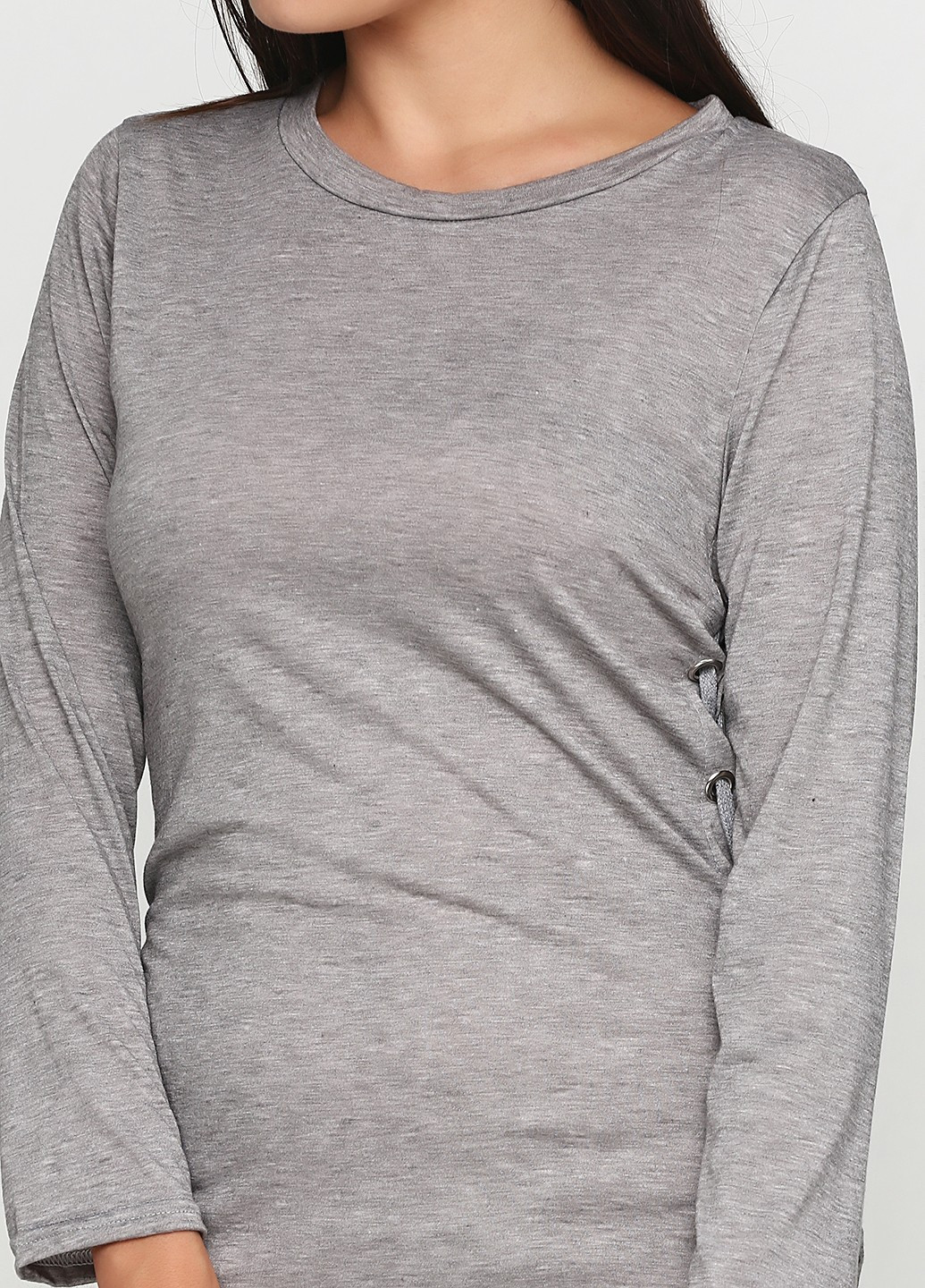 Сіра повсякденний плаття No Brand однотонна