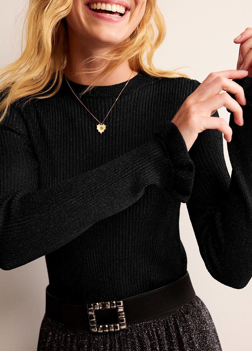 Чорний демісезонний джемпер джемпер Boden