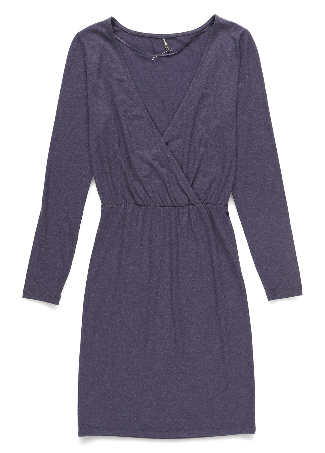 Темно-синее кэжуал платье на запах Only однотонное