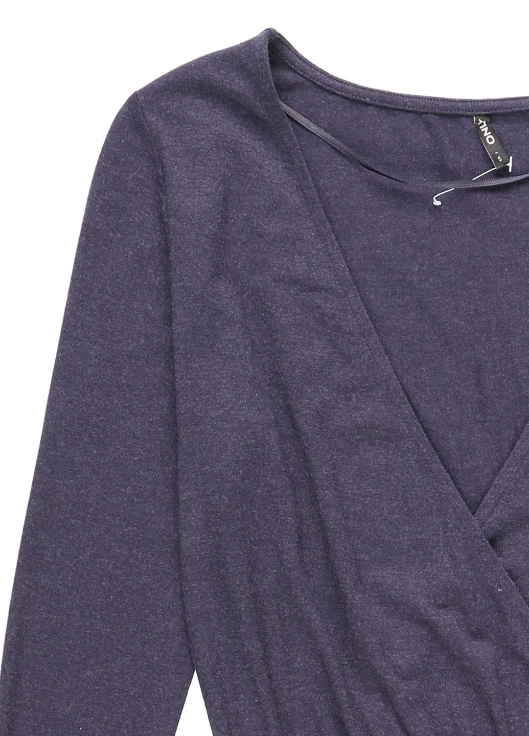 Темно-синее кэжуал платье на запах Only однотонное