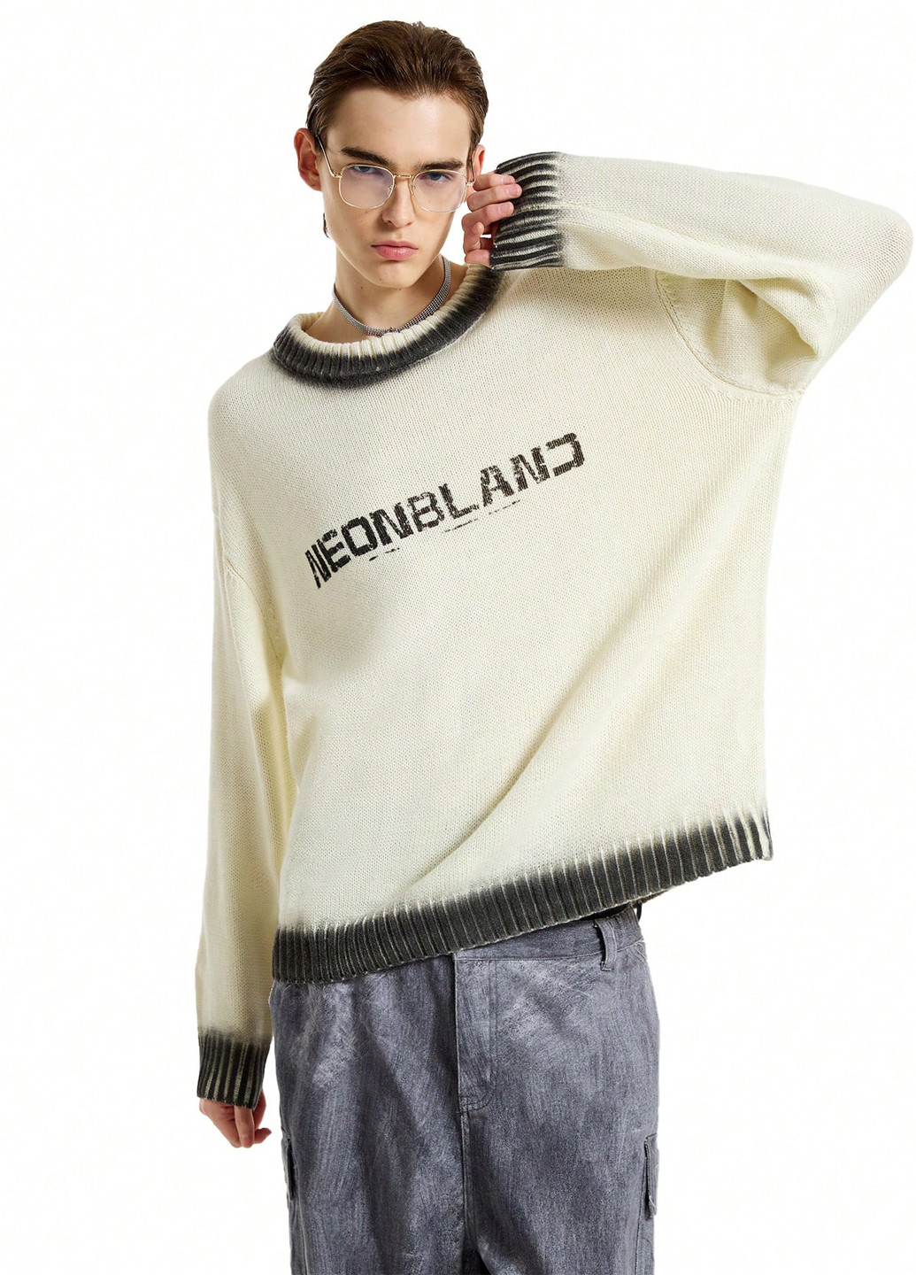 Світло-бежевий демісезонний джемпер джемпер SHEIN