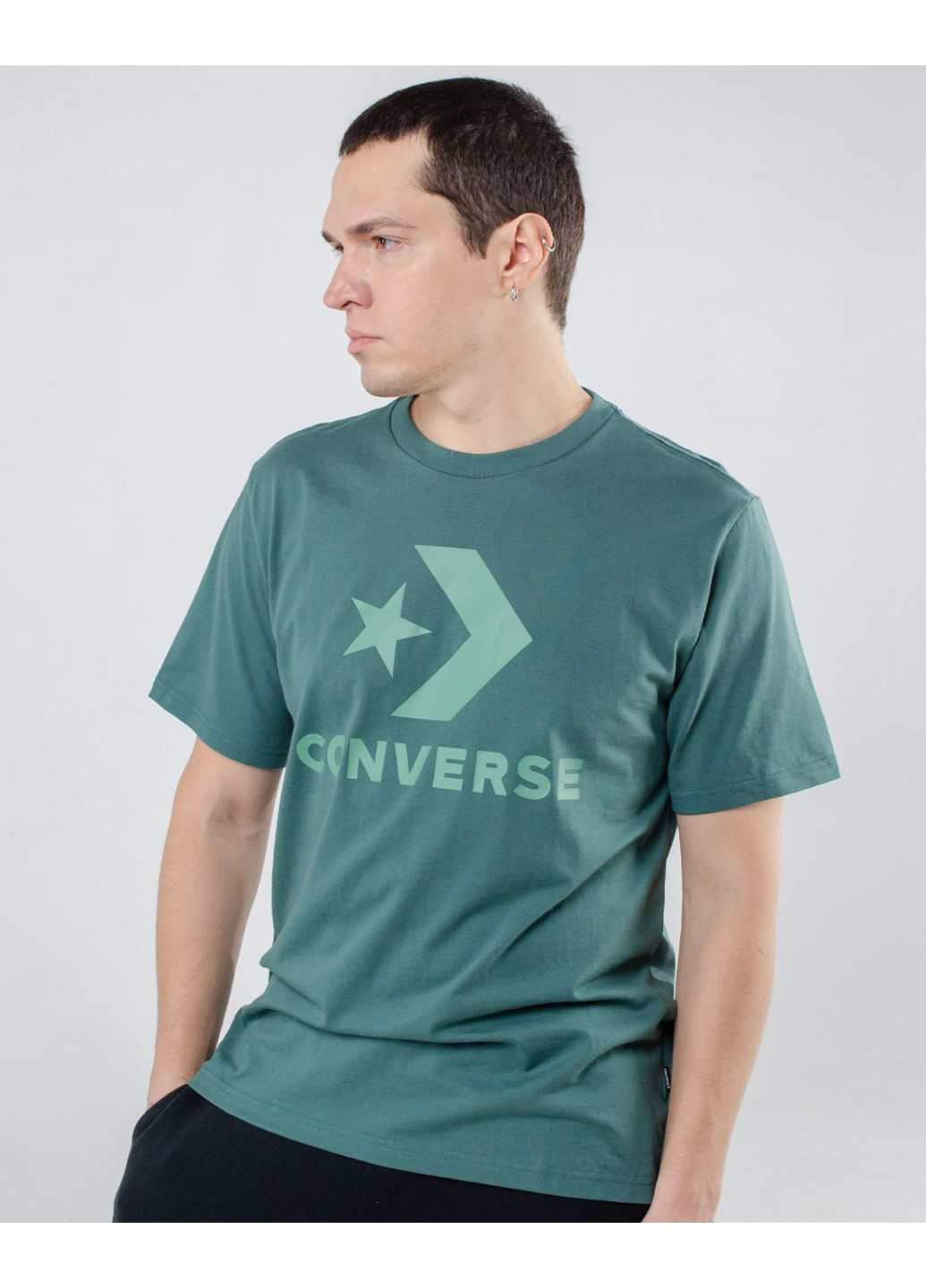 Бірюзова футболка star chevron tee Converse