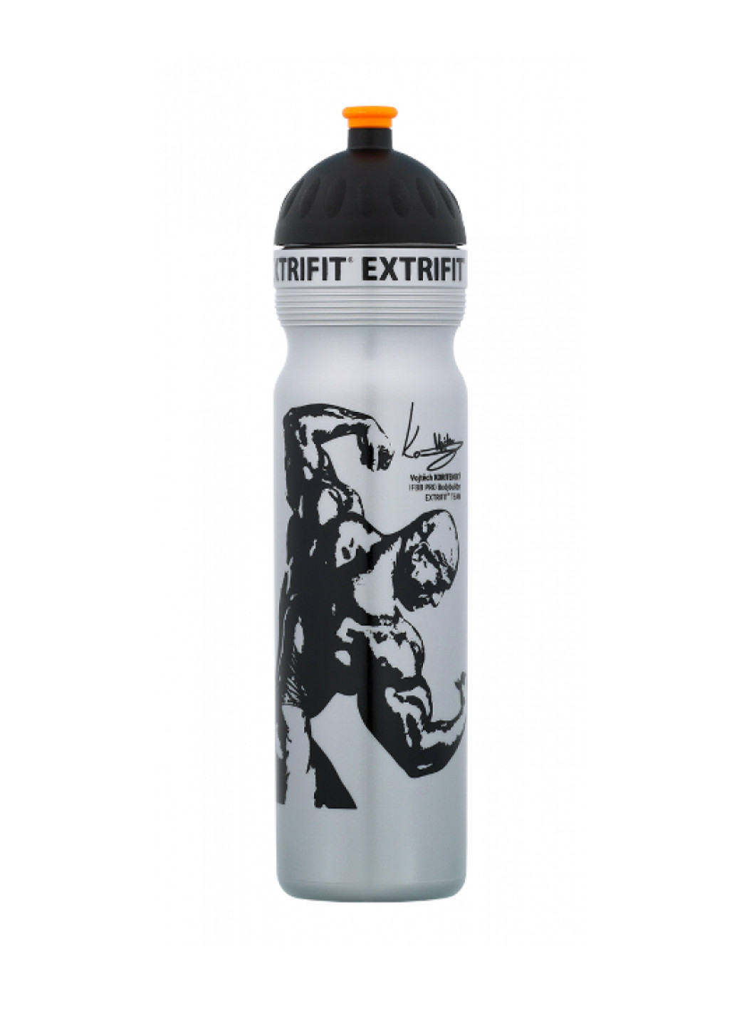 Бутылка для тренировок Bottle Short Nozzle - 1000ml Gray Extrifit (251801191)