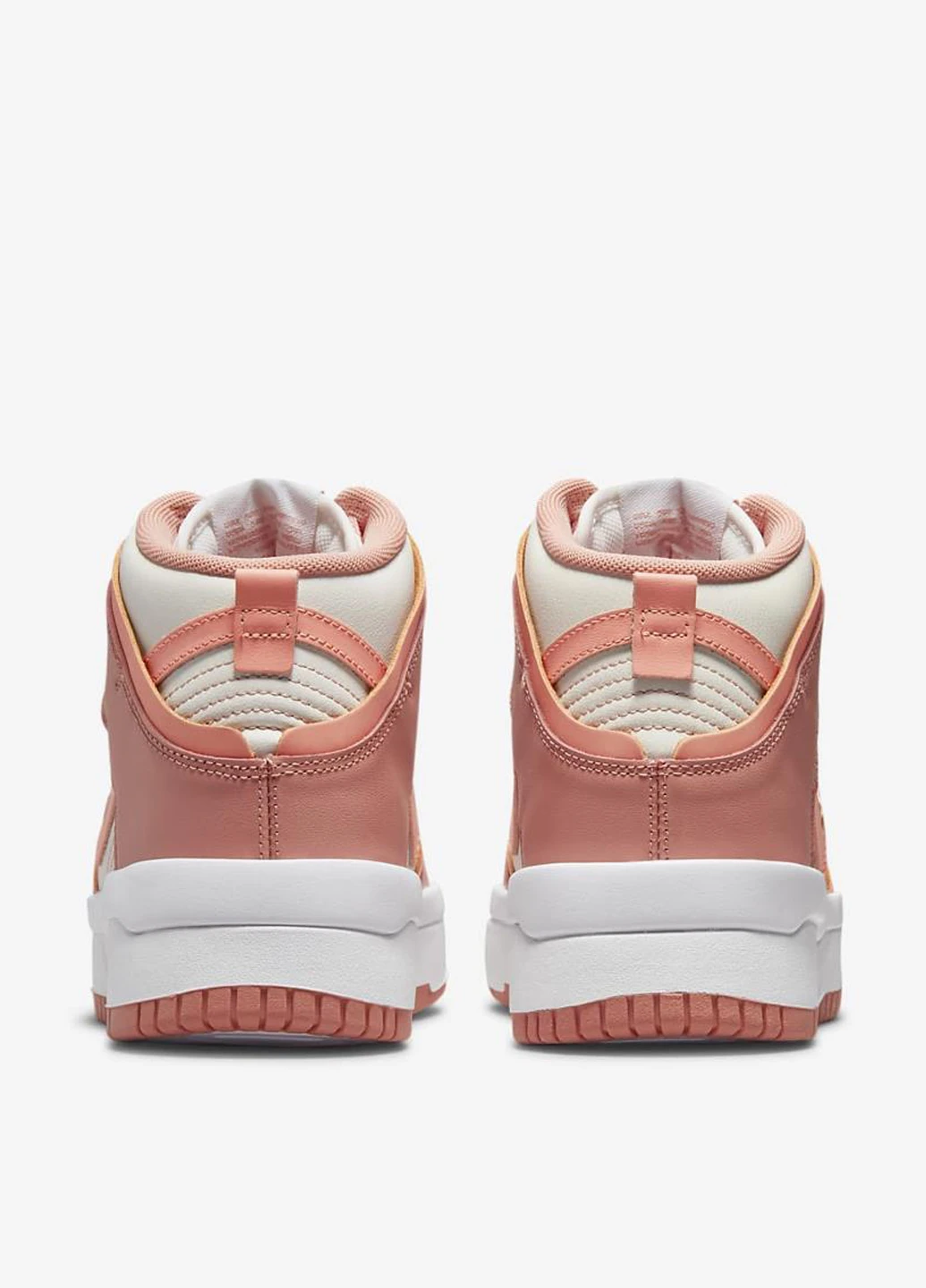 Кроссовки DH3718-107 Nike Dunk High Up Peach персиковые демисезоны (317286277)