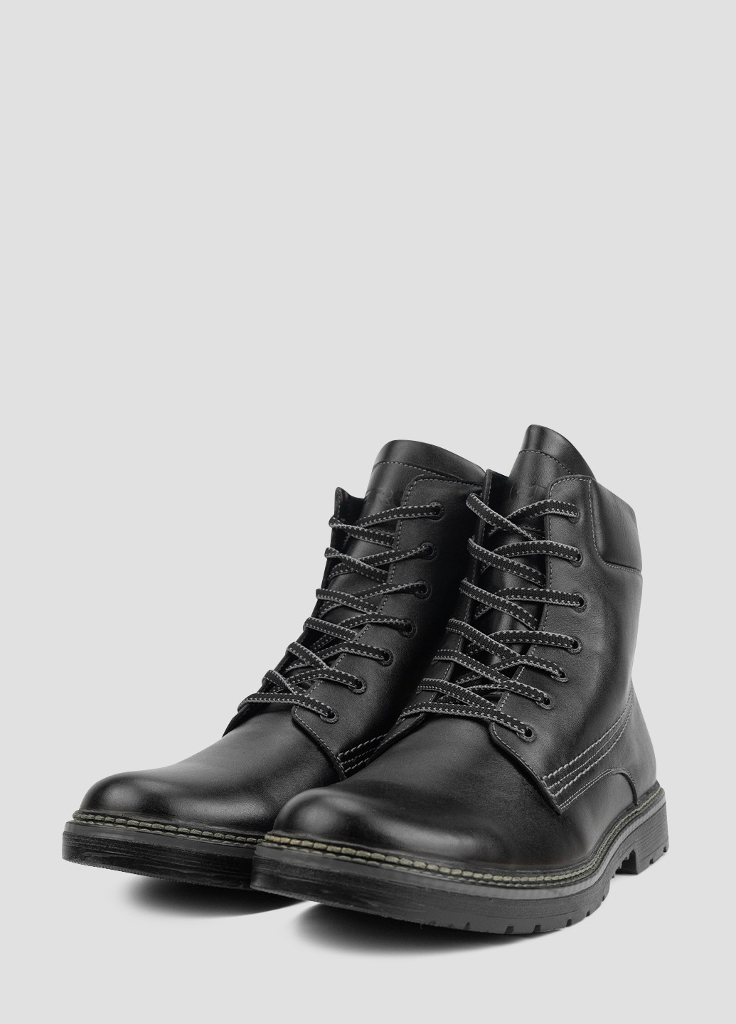 Черные зимние ботинки берцы Berg