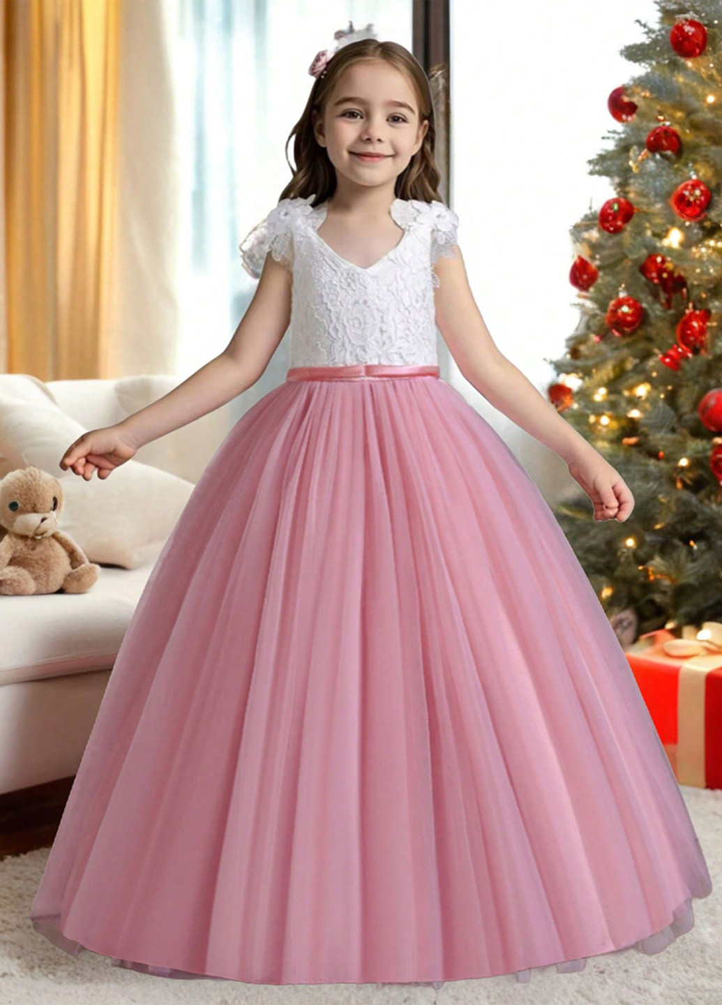 Комбинированное платье SHEIN (331623658)