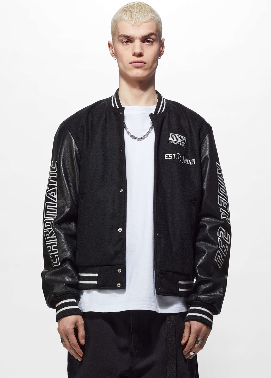 Бомбер YPS бейсбольний на кнопках (323209708)