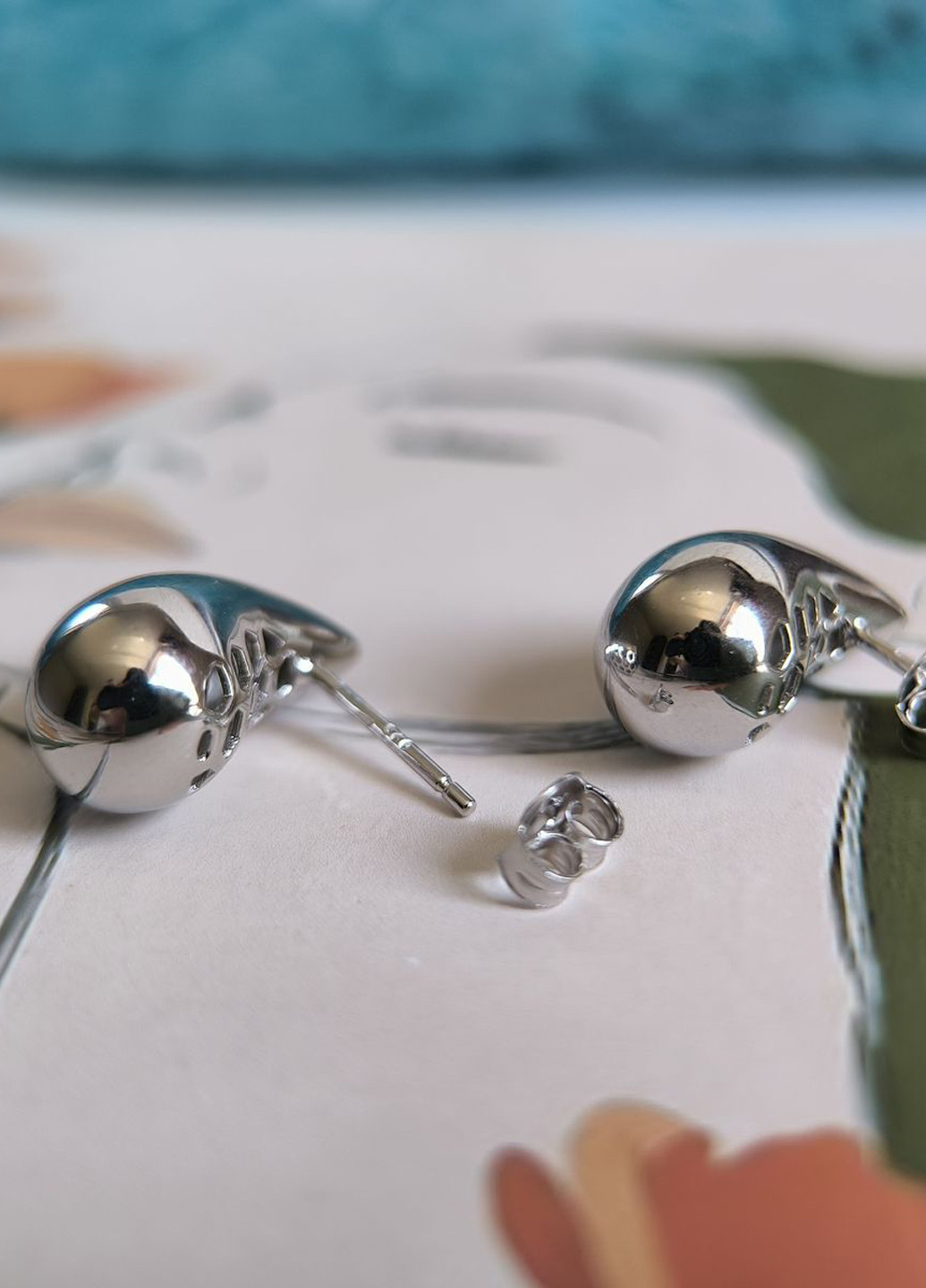 Сережки Silver Flame (350941508)