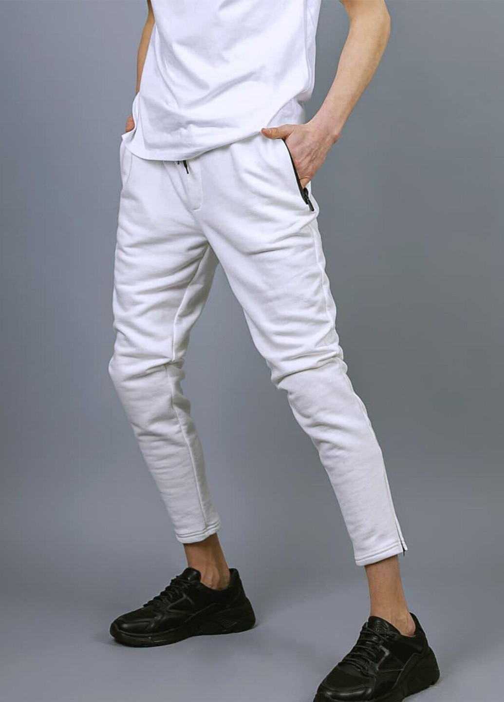Белые кэжуал демисезонные брюки VDLK