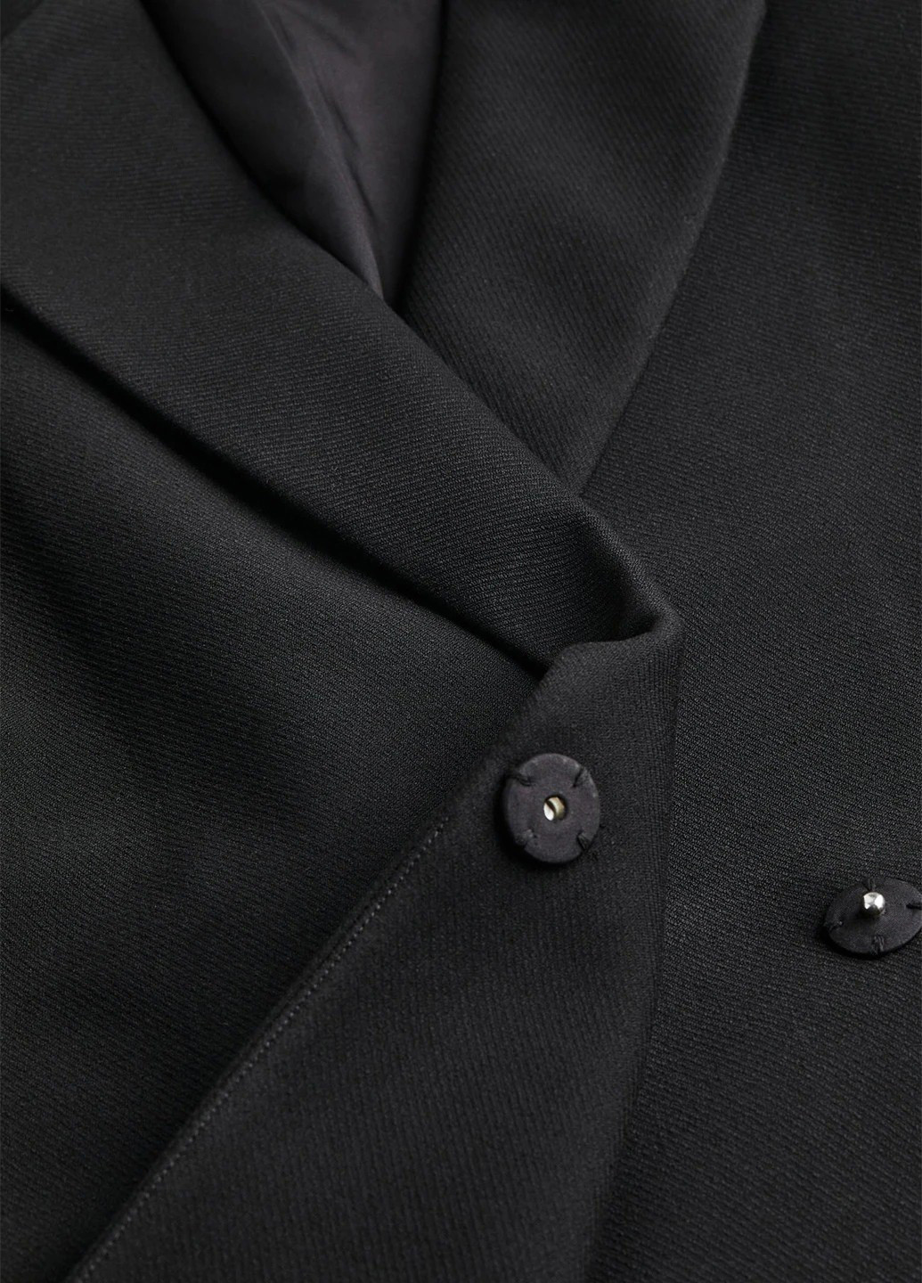 Чорне демісезонне Пальто однобортне H&M