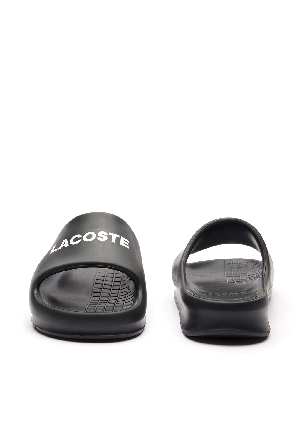 Черные кэжуал шлепанцы Lacoste