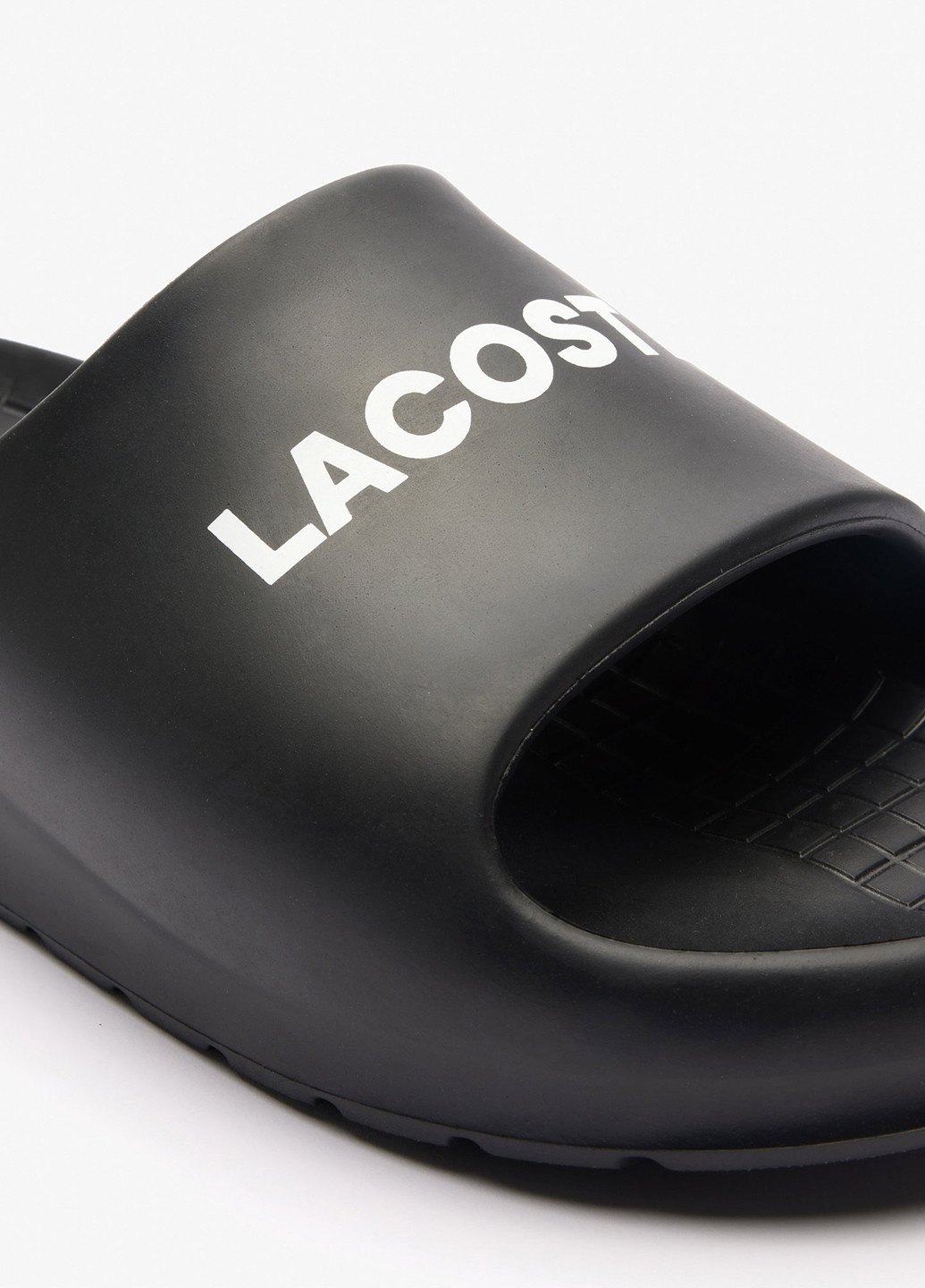 Черные кэжуал шлепанцы Lacoste